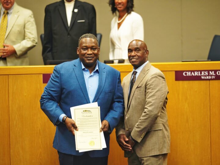 Insight Magazine’s Editor-in-Chief Curtis Lawrence Sr, recognized by honorable Mayor Walker Reid of Gastonia