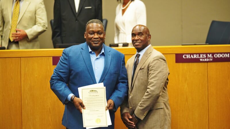 Insight Magazine’s Editor-in-Chief Curtis Lawrence Sr, recognized by honorable Mayor Walker Reid of Gastonia