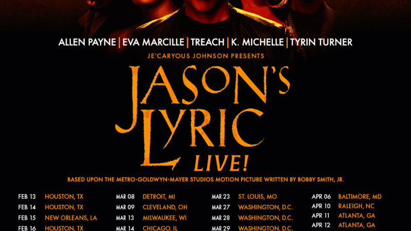 JE’CARYOUS JOHNSON BRINGS ICONIC LOVE STORY JASON’S LYRIC TO THE STAGE WITH ALL-STAR CAST ON 22-CITY TOUR