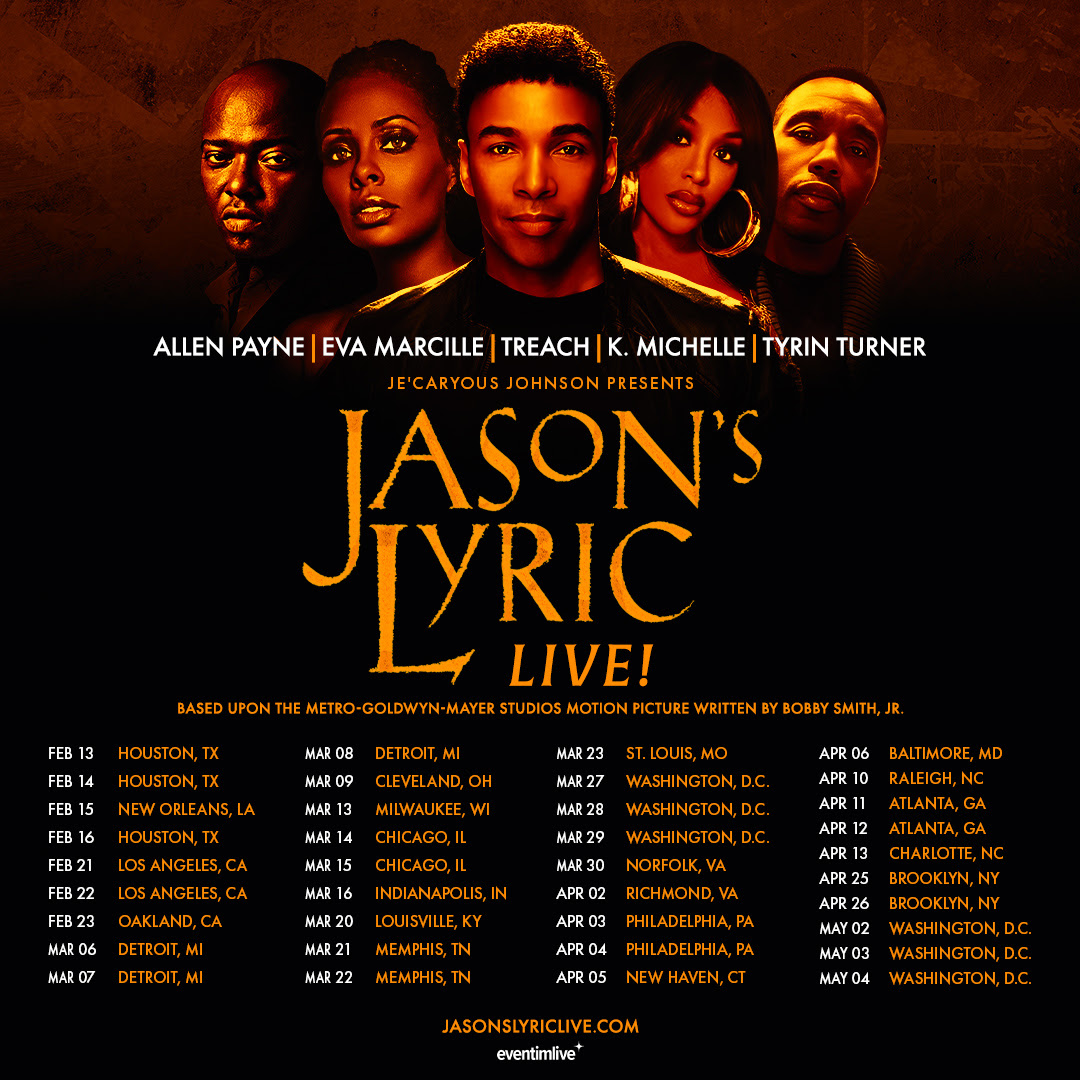 JE’CARYOUS JOHNSON BRINGS ICONIC LOVE STORY JASON’S LYRIC TO THE STAGE WITH ALL-STAR CAST ON 22-CITY TOUR